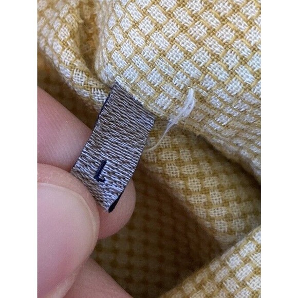 Rare Rabbit Button Up Shirt Size Large Men’s Yellow Long Sleeve - Picture 4 of 8